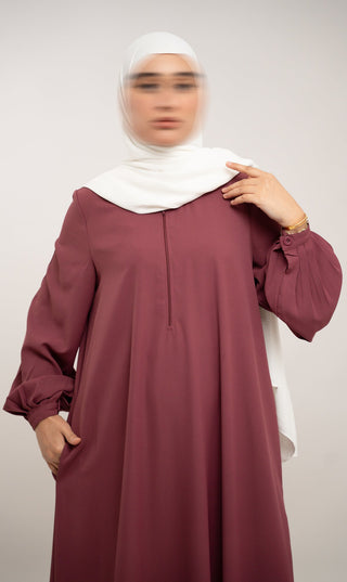 A-Linien-Abaya TAYMA - Peony