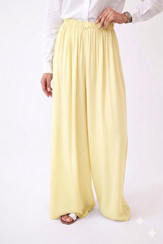 Lyocell Wide Leg Trousers