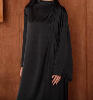 Satin Abaya Pearl