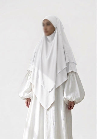 Dreilagiger Chiffonkhimar (Midi Size)