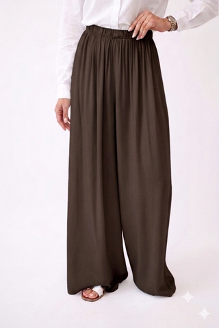 Lyocell Wide Leg Trousers