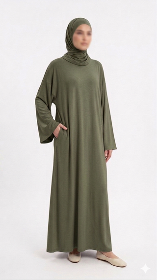 Cotton Abaya Mina Length 1.55 m (Summer Edition)