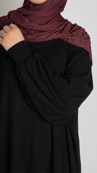 Knit Abaya Luma - Black
