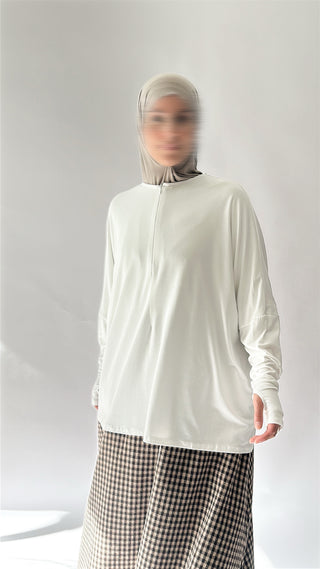 Oversized viscose shirt
