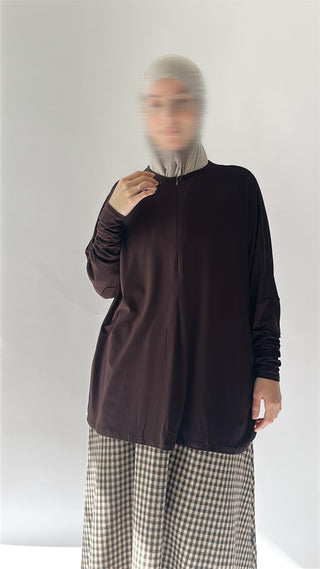 Oversized viscose shirt