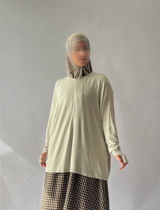 Oversized viscose shirt