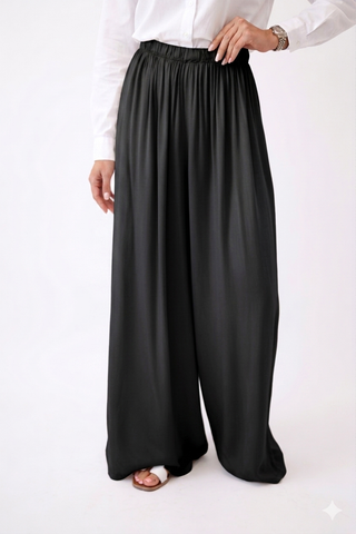 Lyocell Wide Leg Trousers