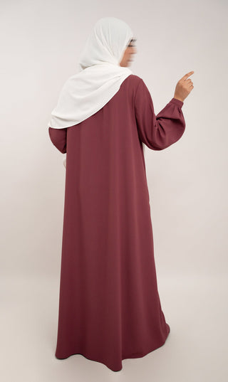 A-Linien-Abaya TAYMA - Peony