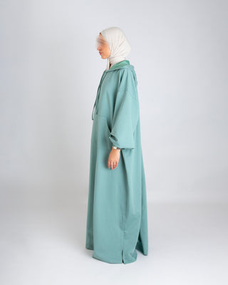Mint Hoodie Abaya