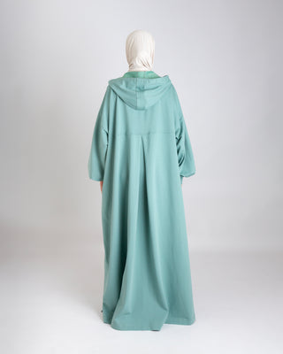 Mint Hoodie Abaya