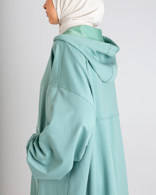 Mint Hoodie Abaya
