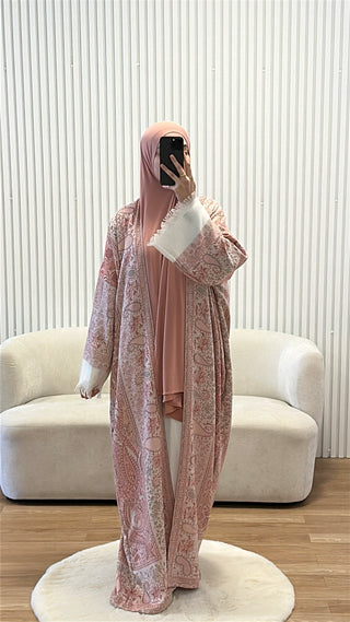 Kimono Abaya “Nour Al Layl” - Ruby