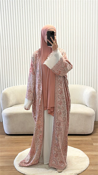 Kimono Abaya “Nour Al Layl” - Ruby
