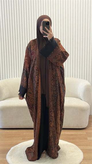 Kimono Abaya “Nour Al Layl”
 - Chocolate mousse
