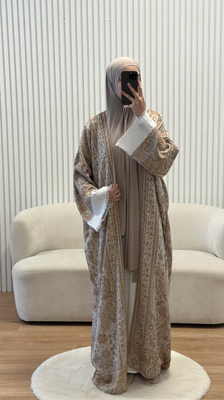 Kimono Abaya “Nour Al Layl” - Café Crema