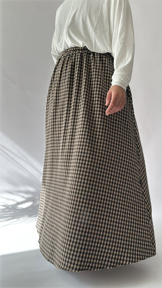 Cotton Plaid Skirt Laya