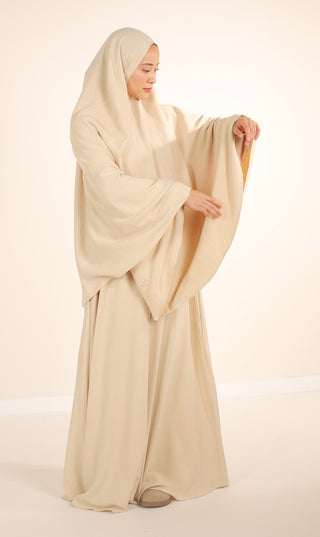 Natural Abaya "Nila" Cotton